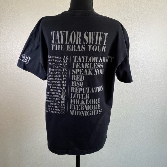 Taylor Swift The ERAs tour official merchandise black t-shirt size large - Picture 4 of 7